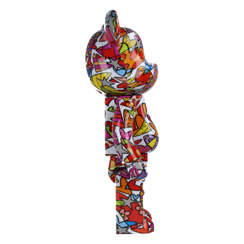 400% + 100% Bearbrick Romero Britto Heart