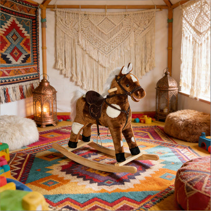 Rocking Horse,Kids Plush Rocking Horse | Magic Stories