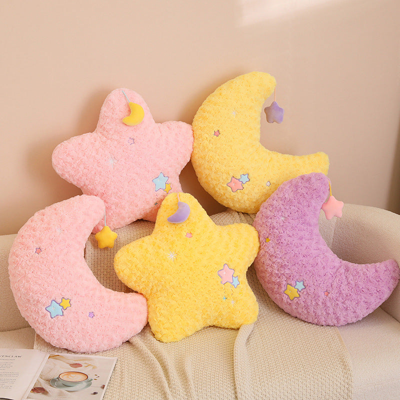 Star Pattern Pillow For Girls Sleeping Moon | Magic Stories