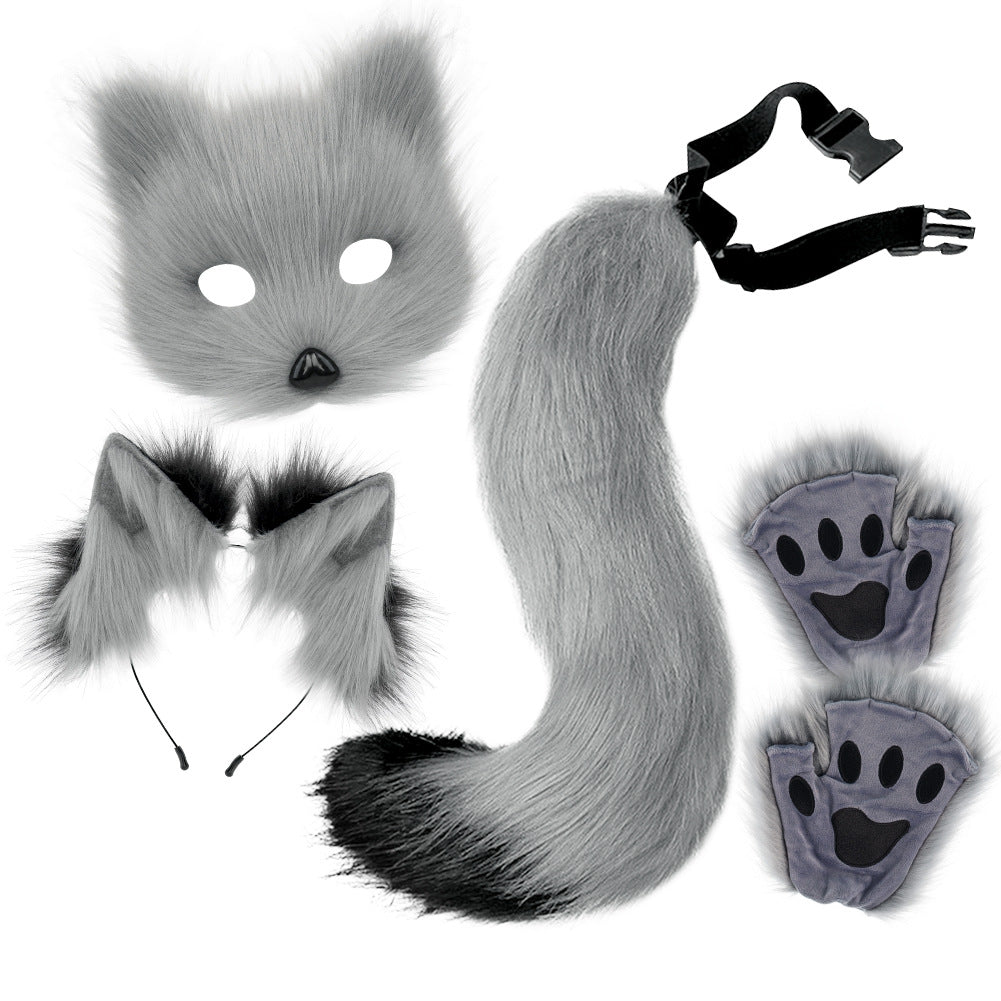 Halloween Plush Fox Mask Set Cosplay | Magic Stories