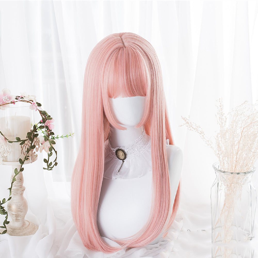 Princess Cherolita Mid-length Straight Lolita Wig — back view