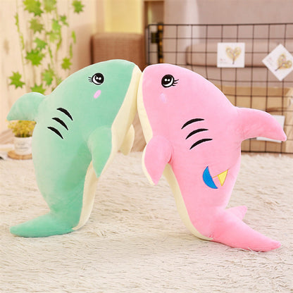 Feather Soft Body Shark Shape Doll Pillow — scale reference