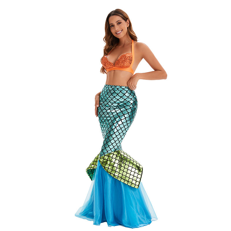 Halloween Costume Mermaid Princess Long | Magic Stories