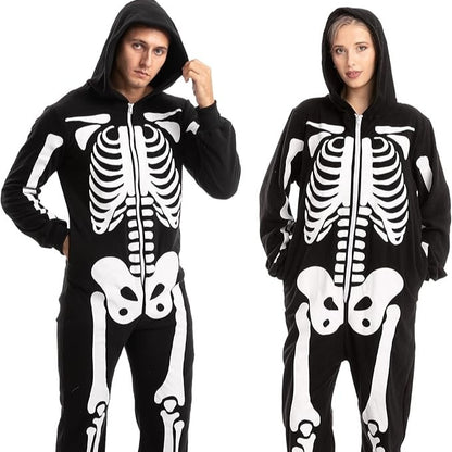 Skull Luminous Costume Black Skeleton Horror | Magic Stories