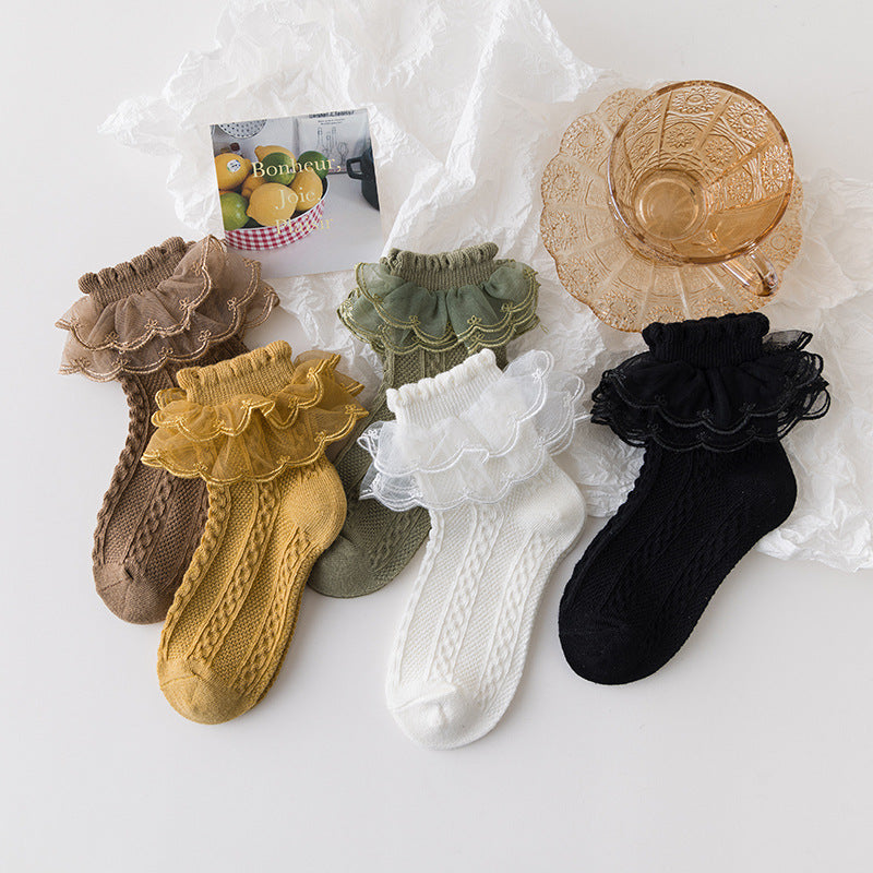Lolita Style Socks Girls Lace | Magic Stories