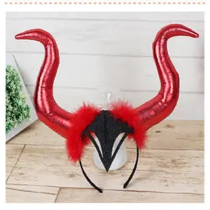 Halloween Accessories Demon Horn Headdress Demon Witch Costume Props — detail