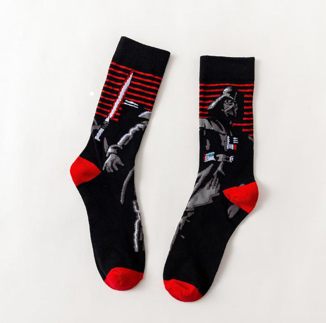 Star Wars Yoda & R2-D2 Cosplay Crew Socks - Novelty — detail