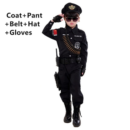 Boys Police Costume Children's Cosplay | Magic Stories