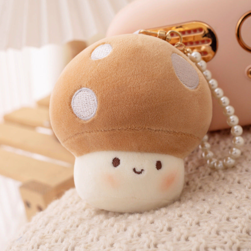 Small Mushroom Pillow Girls' Sleep Hug Doll Healing Series Doll Plush Toy — back view