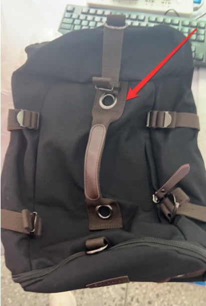Backpack, English man backpack, student sports backpack Backpack — side view