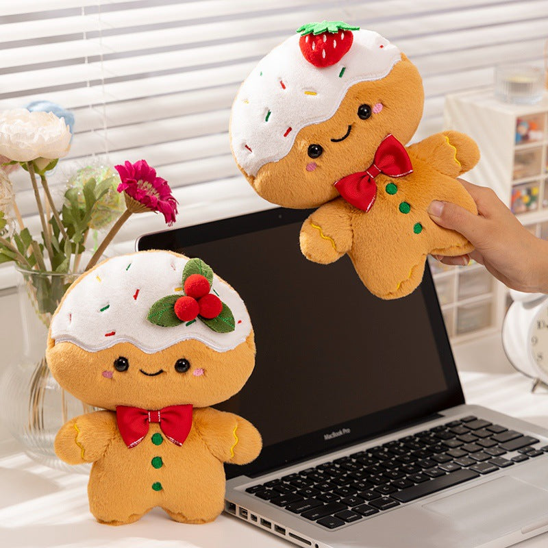 Cream Gingerbread Man Pillow Plush Toy | Magic Stories