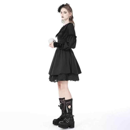 Female Coffin Collar Gothic Doll Dress | Magic Stories