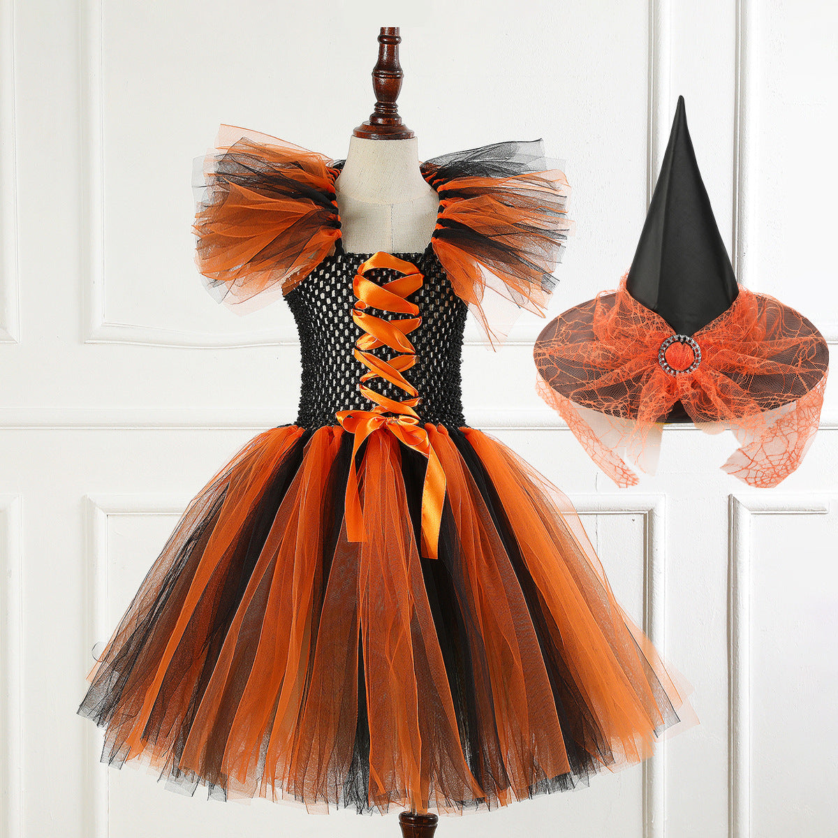 Halloween Girls' Clothing Pettiskirt Cosplay Performance Skirt Suit — scale reference