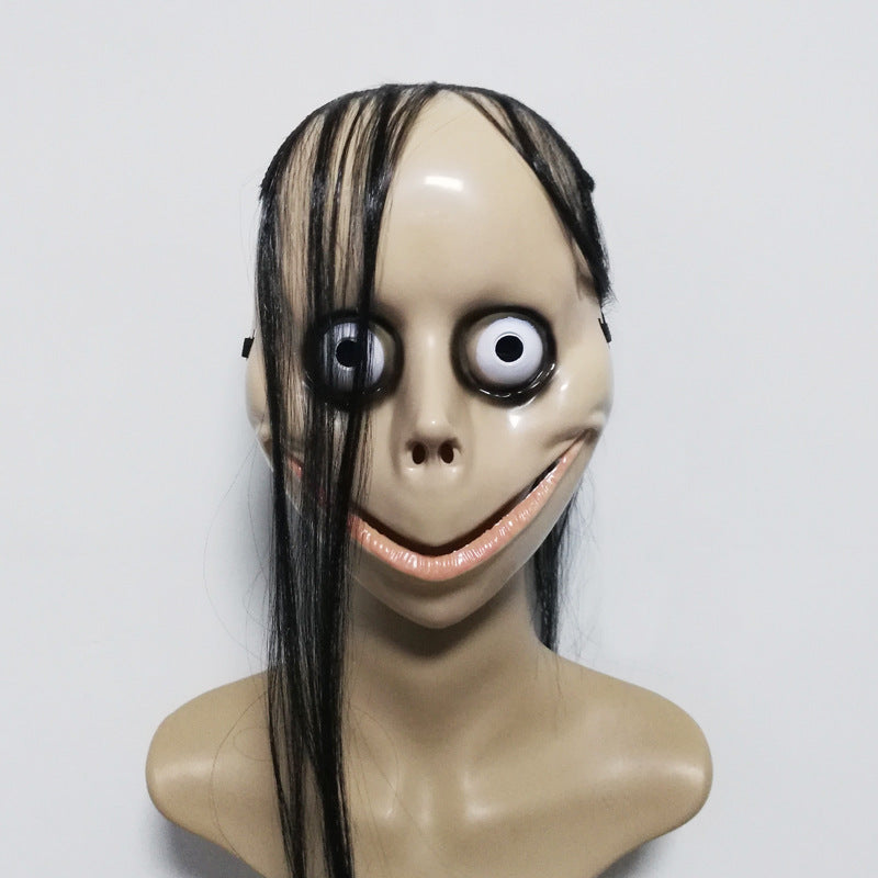 New Halloween Horror Long Hair MOMO Mask | Magic Stories