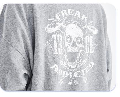Hoodie Skeleton Couple Pullover And Hoodie — side view