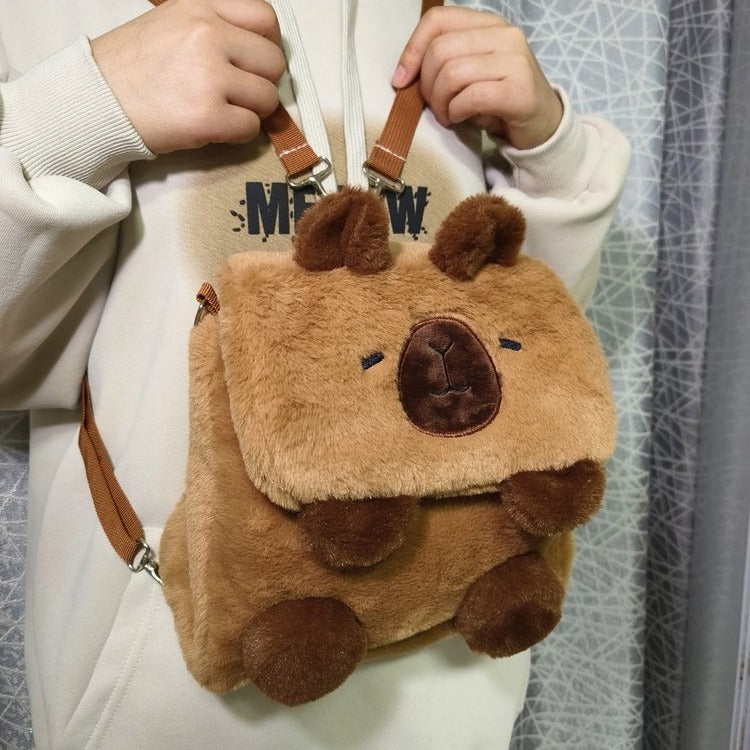 Cartoon Cute Niche Capybara Plush Bag | Magic Stories
