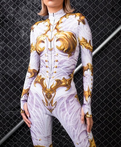 European And American Halloween Slim One-piece Tights 3D Digital Printing Cosplay Play — detail