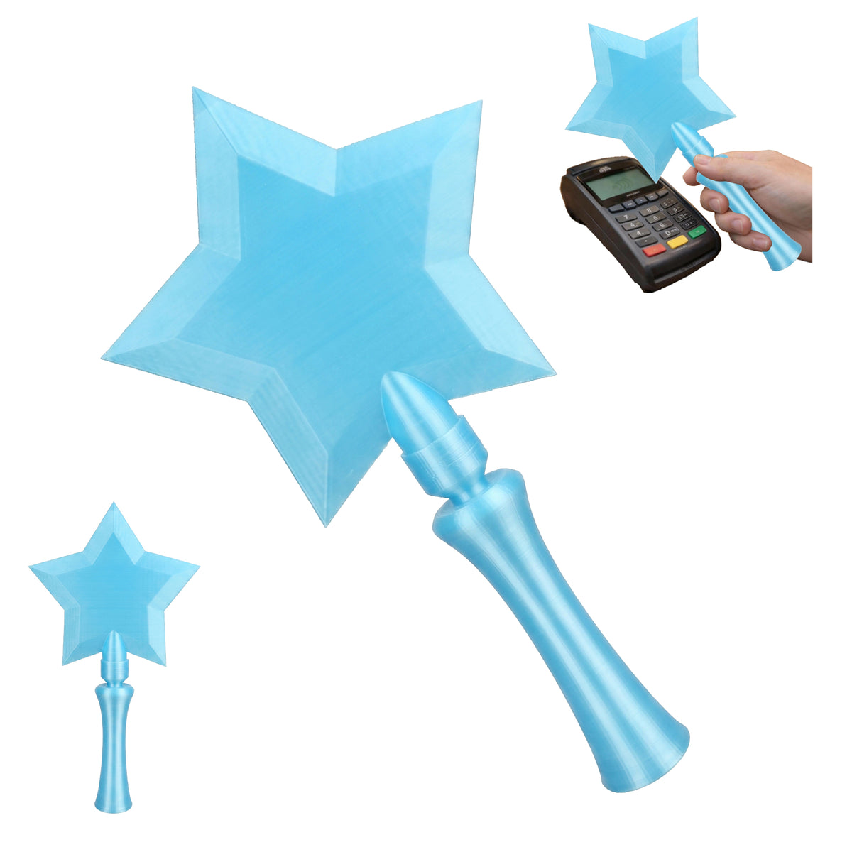 3D Printed Star Wand Contactless Card | Magic Stories