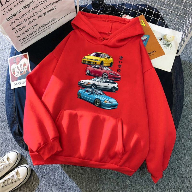 Anime Initial D Hoodie JDM Mix Civic CRX Integra Gedruck T Ho — side view