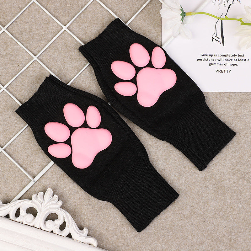 Fashion Cute Cat Plush Gloves For Girls — detail