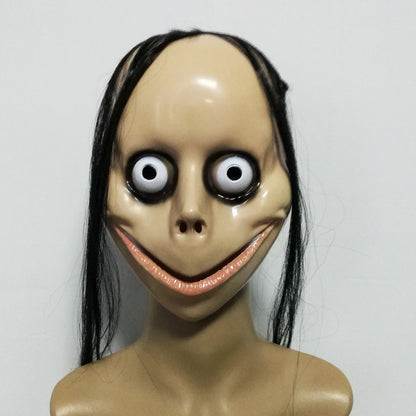New Halloween Horror Long Hair MOMO Mask | Magic Stories