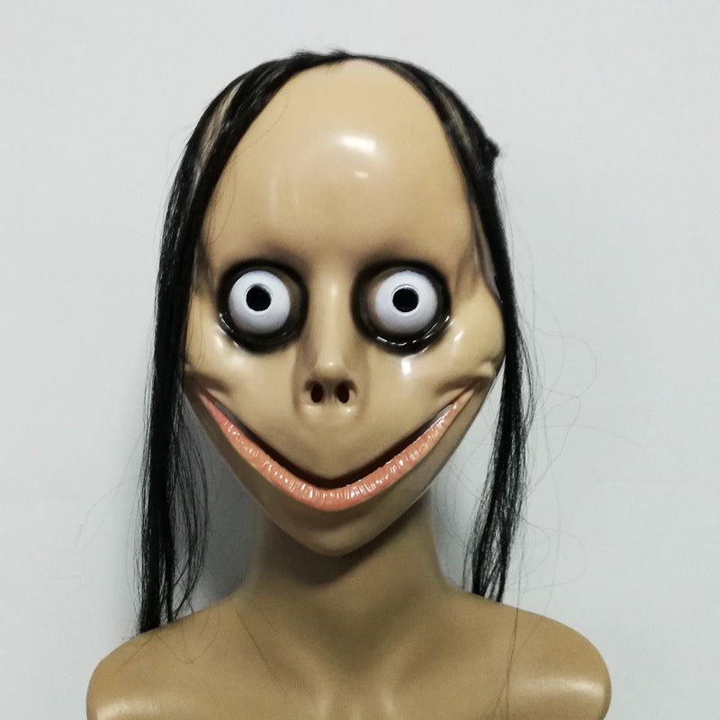 New Halloween Horror Long Hair MOMO Mask | Magic Stories