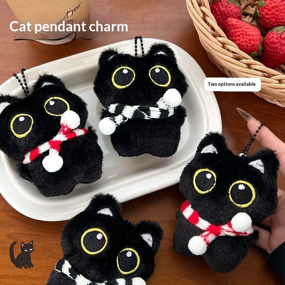 Little Black Cat Plush Doll, Keychain | Magic Stories