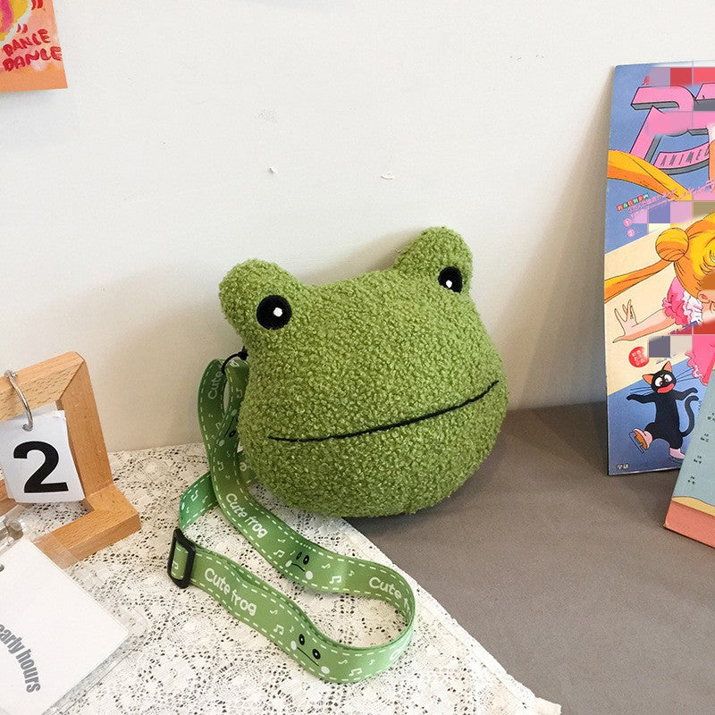 Fashion New Frog Doll Bag Plush — scale reference