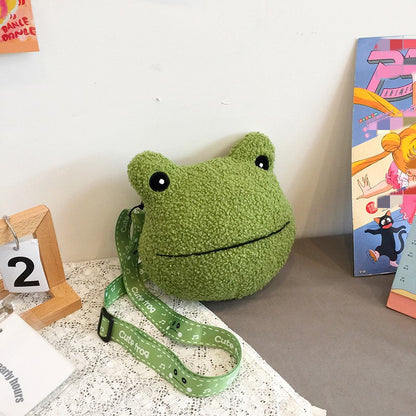 Fashion New Frog Doll Bag Plush — scale reference