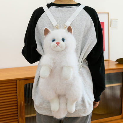 Cute Cat Backpack Plush Doll Bag | Magic Stories