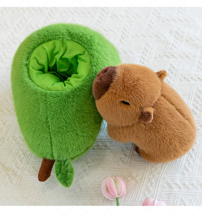 Plush Toy Avocado Capybara Pillow | Magic Stories
