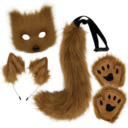 Halloween Plush Fox Mask Set Cosplay | Magic Stories