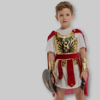 Children's Day Boys' Performance Costume Brave Little Warrior — side view