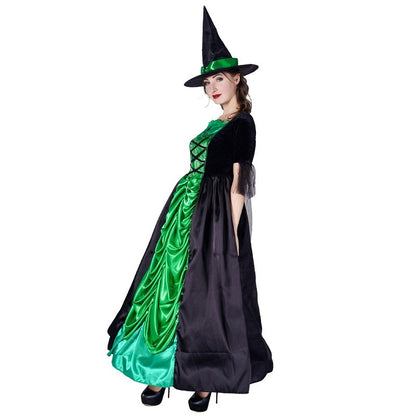 Halloween Women's Witch Green Dress | Magic Stories