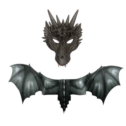 3D Dragon Wings Masks Cosplay Costume Wings Prop Decor — scale reference