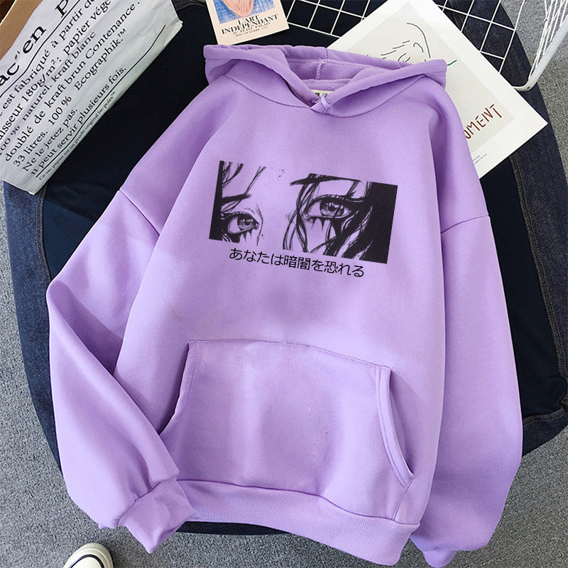 Women's Hoodie Anime Crying Girl Sweatshirt — packaging