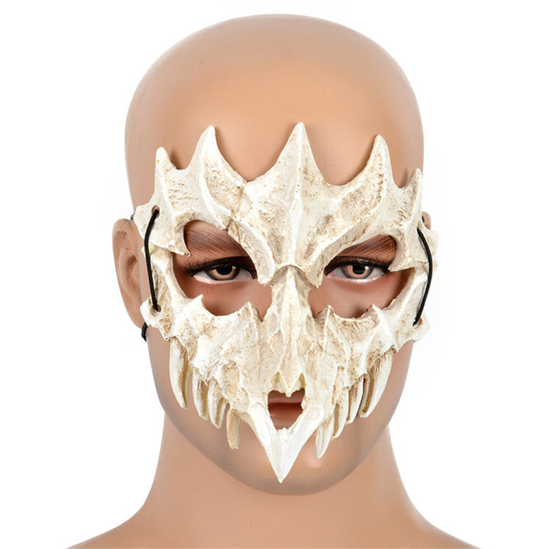 Halloween Japan Two-Dimensional Costume Cosplay Cosplay Mask Dragon — back view