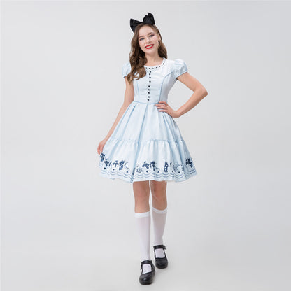 Blue Dress Maid Outfit Performance Costume | Magic Stories