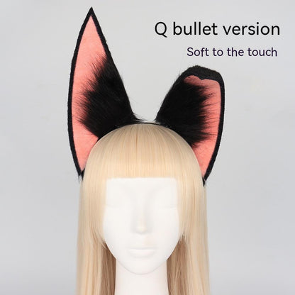 Simulation Plush Sumitinari Animal Ears Headband Comic Show Cosplay Fox Ear And Tail Accessories — packaging
