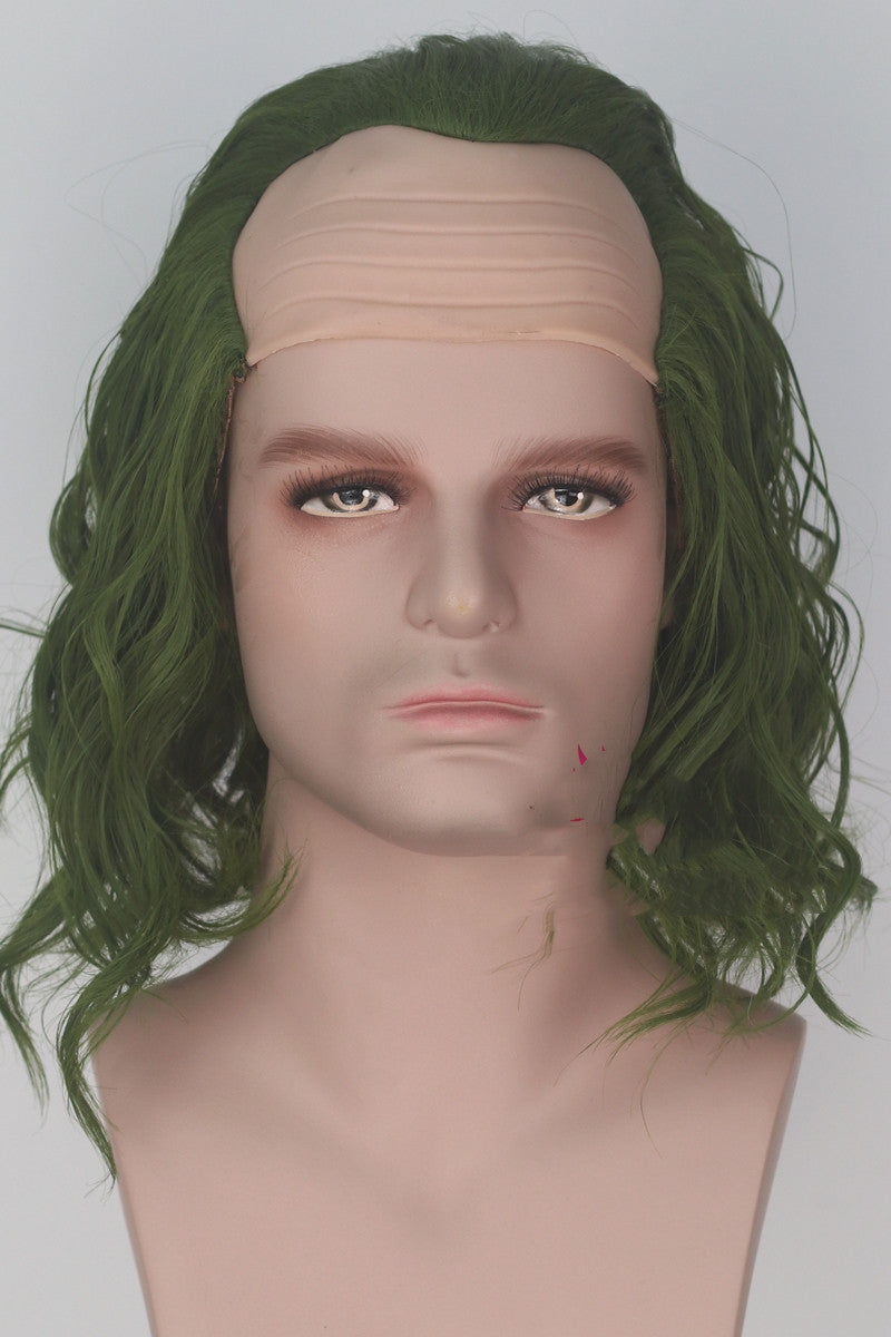 Simulation Scalp Green Short Curly Hair | Magic Stories
