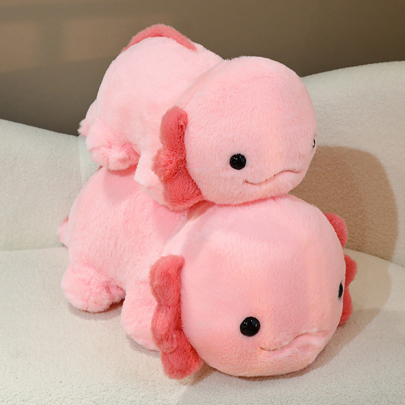 Hexagon Giant Salamander Dinosaur Giant Salamander Cute Plush Doll — back view