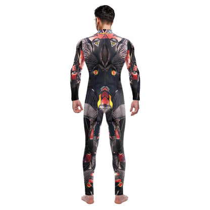 Halloween New Tights 3D Digital Printing Cosplay One-piece Play Costume — detail