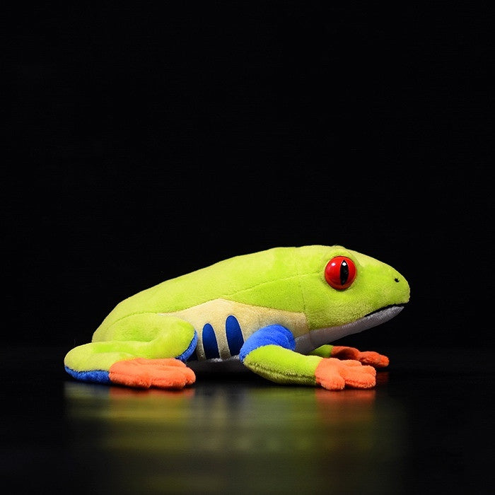 Red-eyed Small Tree Frog Plush Toy Doll — back view