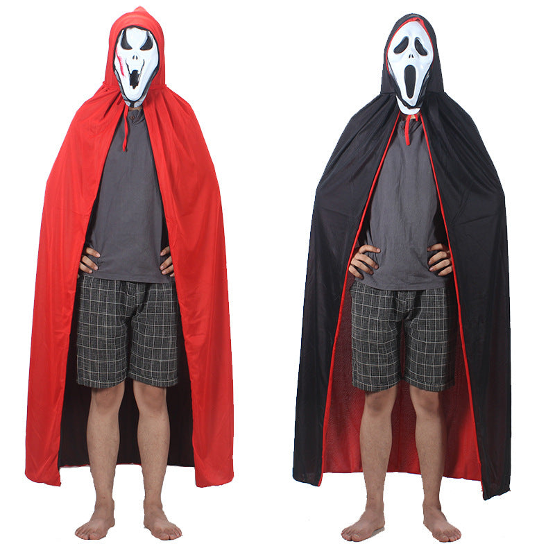 Halloween Black And Red Cloak Adult | Magic Stories