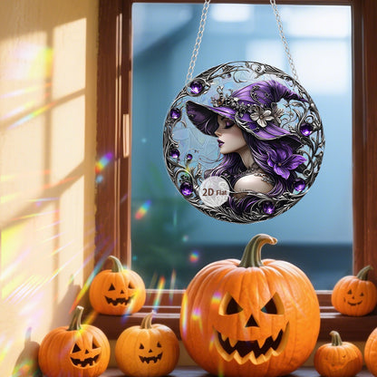 Halloween Witch Costume Hanging Decorations — back view