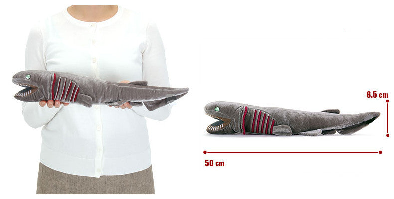 Cute Frilled Shark Doll Animal Plush Toy — side view