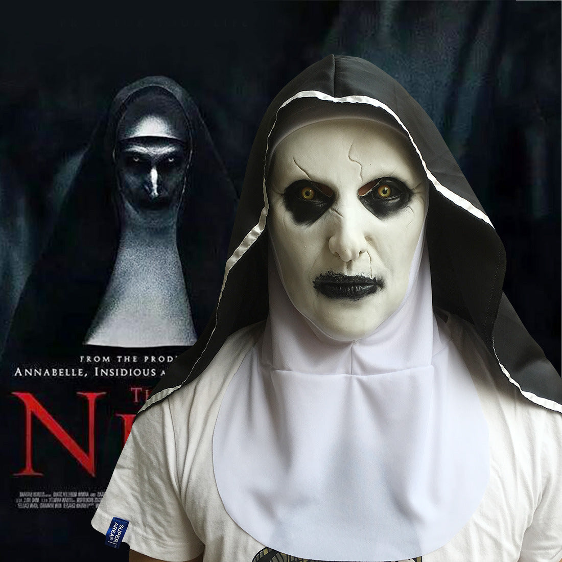 Nun Mask Halloween Ghost Horror Costume | Magic Stories
