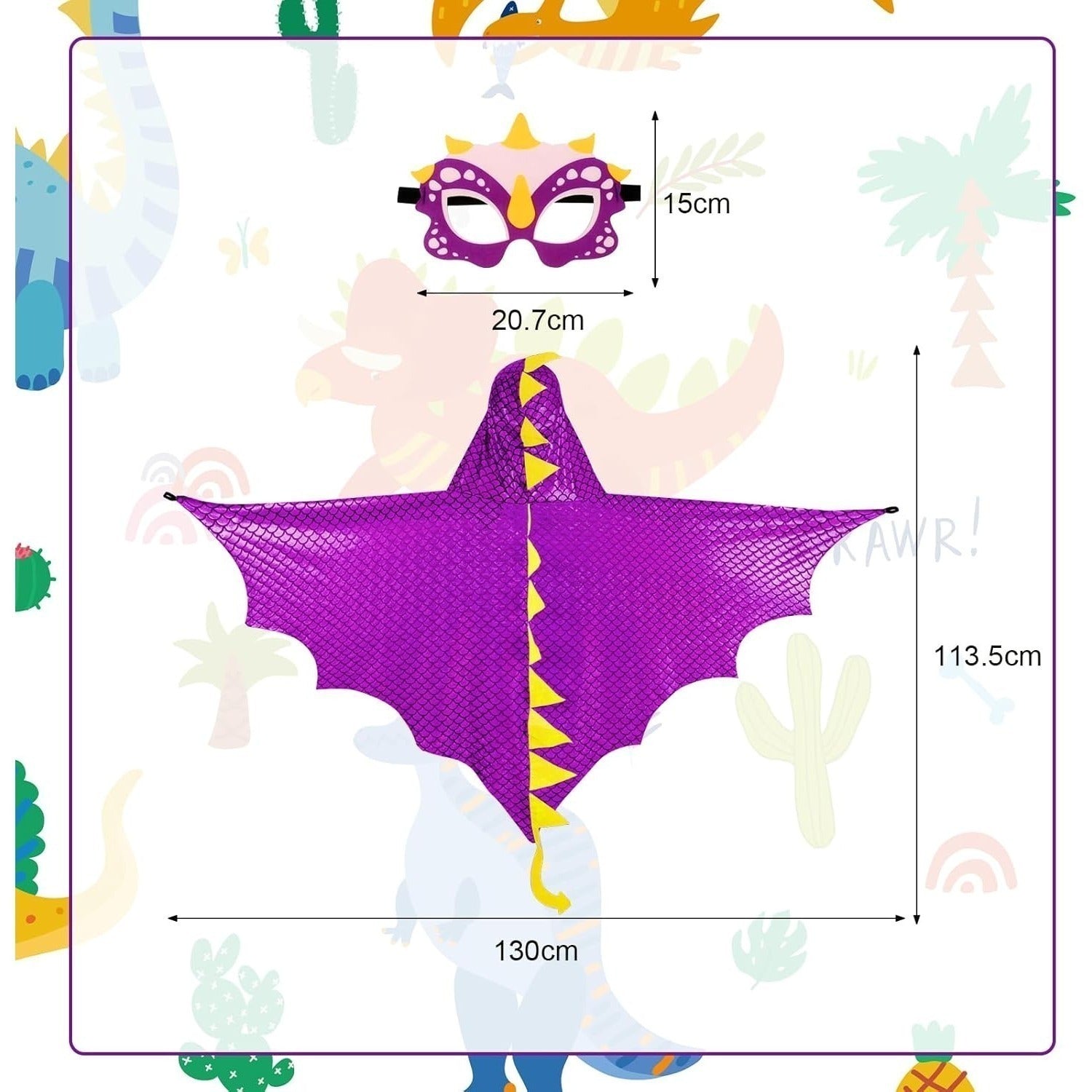 Halloween Dinosaur Cape, Halloween Cosplay | Magic Stories