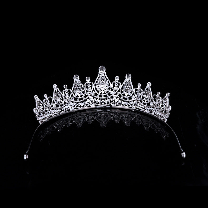 Tiara Micro-inlaid Zircon Crown Wedding | Magic Stories