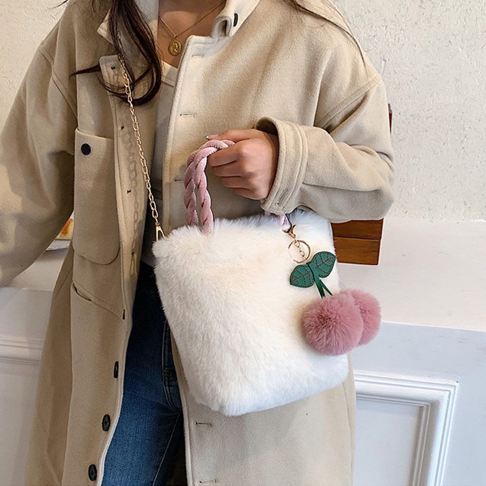 Plush Fashion Girl Cherry Handbag | Magic Stories